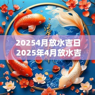 20254月放水吉日 2025年4月放水吉日