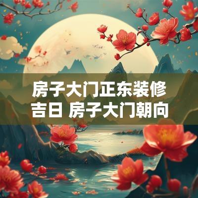 房子大门正东装修吉日 房子大门朝向东北屋里怎样布局