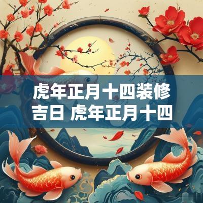 蛇年正月十四装修吉日 蛇年正月十四装修吉日查询