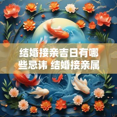 结婚接亲吉日有哪些忌讳 结婚接亲属相禁忌