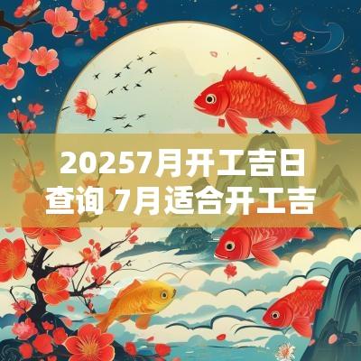 20257月开工吉日查询 7月适合开工吉日查询