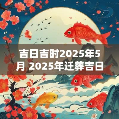 吉日吉时2025年5月 2025年迁葬吉日吉时