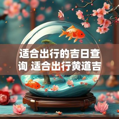 适合出行的吉日查询 适合出行黄道吉日