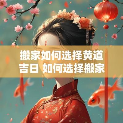 搬家如何选择黄道吉日 如何选择搬家的黄道吉日 搬家如何选择黄道吉日 如何选择搬家的黄道吉日