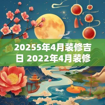 20255年4月装修吉日 2025年4月装修动土的吉日