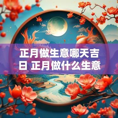 正月做生意哪天吉日 正月做什么生意最挣钱