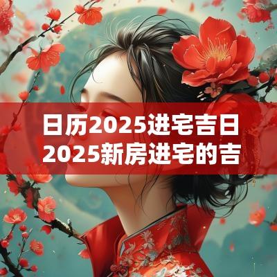 日历2025进宅吉日 2025新房进宅的吉日