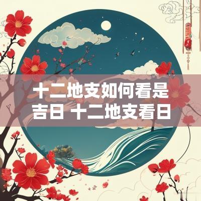 十二地支如何看是吉日 十二地支看日子