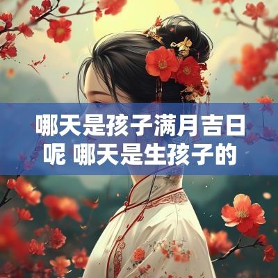 哪天是孩子满月吉日呢 哪天是生孩子的吉日和忌日