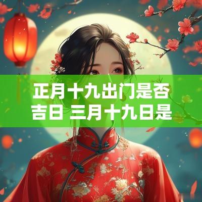 正月十九出门是否吉日 三月十九日是个吉日吗