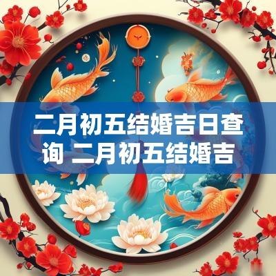二月初五结婚吉日查询 二月初五结婚吉日有哪些