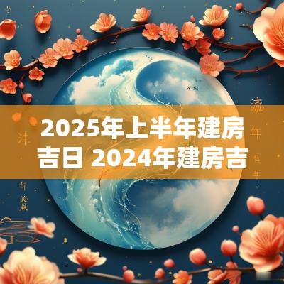 2025年上半年建房吉日 2025年建房吉日表