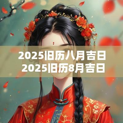 2025旧历八月吉日 2025旧历8月吉日