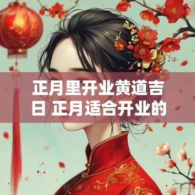 正月里开业黄道吉日 正月适合开业的日子