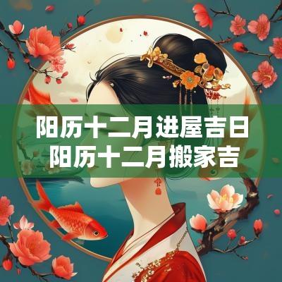 阳历十二月进屋吉日 阳历十二月搬家吉日