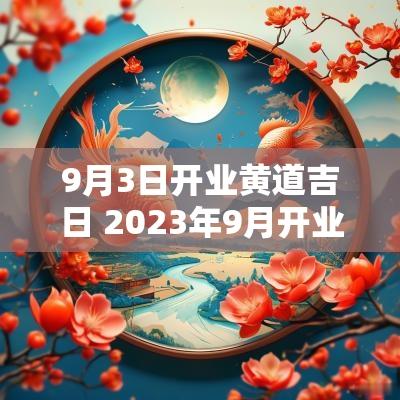 9月3日开业黄道吉日 2025年9月开业吉日一览表