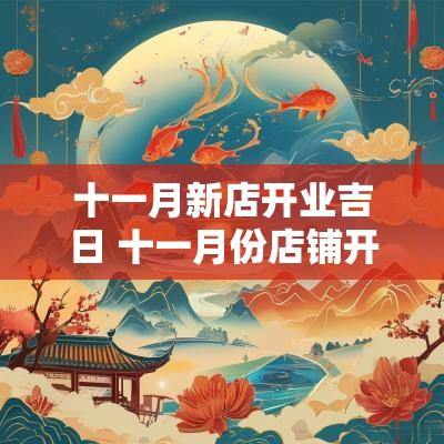 十一月新店开业吉日 十一月份店铺开业黄道吉日