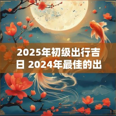 2025年初级出行吉日 2025年最佳的出行吉日一览表