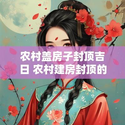 农村盖房子封顶吉日 农村建房封顶的最佳日子