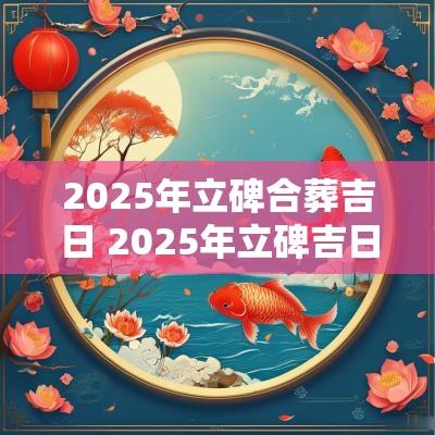 2025年立碑合葬吉日 2025年立碑吉日一览表