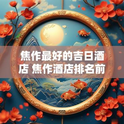 焦作最好的吉日酒店 焦作酒店排名前十名