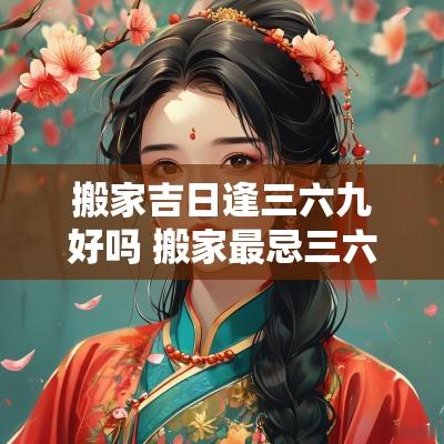 搬家吉日逢三六九好吗 搬家最忌三六九