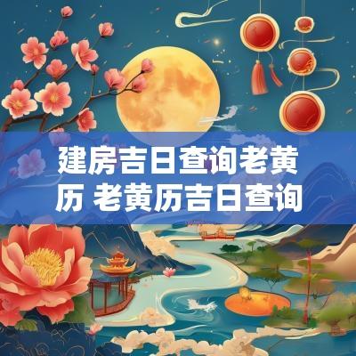 建房吉日查询老黄历 老黄历吉日查询建房吉日