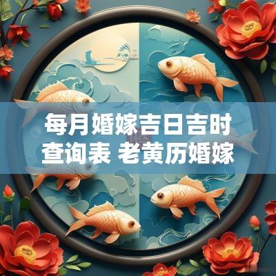 每月婚嫁吉日吉时查询表 老黄历婚嫁吉日吉时查询