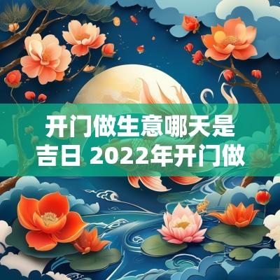 开门做生意哪天是吉日 2025年开门做生意吉日