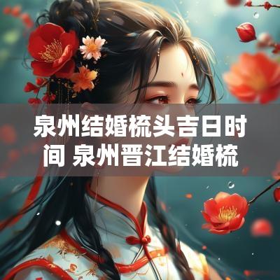 泉州结婚梳头吉日时间 泉州晋江结婚梳头