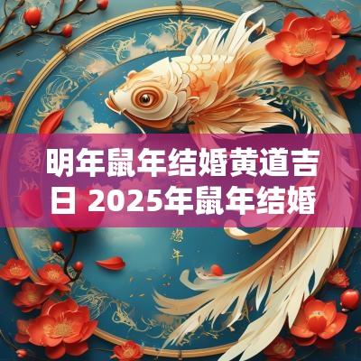 明年蛇年结婚黄道吉日 2025年蛇年结婚吉日