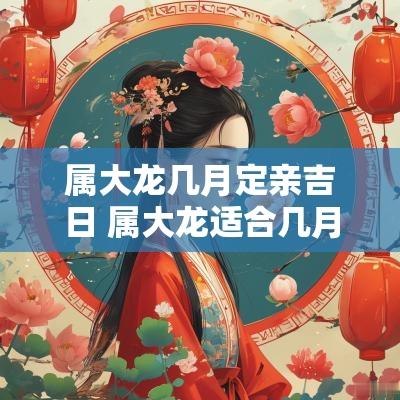 属大龙几月定亲吉日 属大龙适合几月领证
