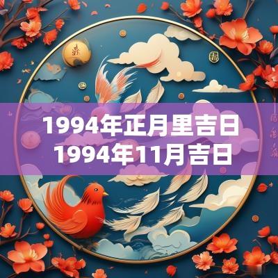 1994年正月里吉日 1994年11月吉日