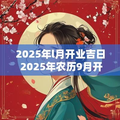 2025年l月开业吉日 2025年农历9月开业吉日
