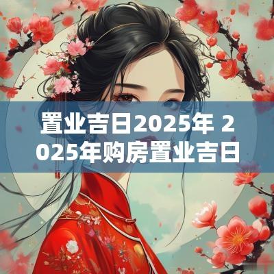 置业吉日2025年 2025年购房置业吉日
