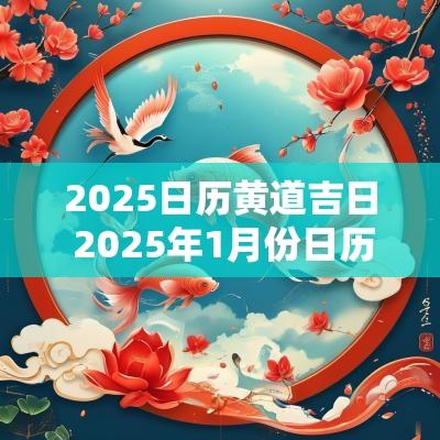 2025日历黄道吉日 2025年1月份日历黄道吉日
