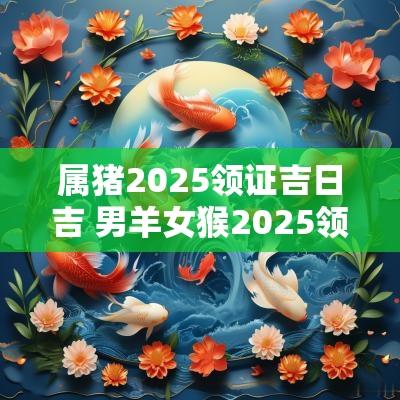 属猪2025领证吉日吉 男羊女猴2025领证吉日