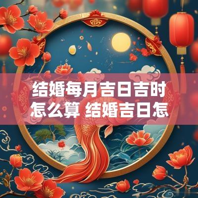 结婚每月吉日吉时怎么算 结婚吉日怎么查最准