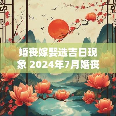 婚丧嫁娶选吉日现象 2025年7月婚丧嫁娶吉日