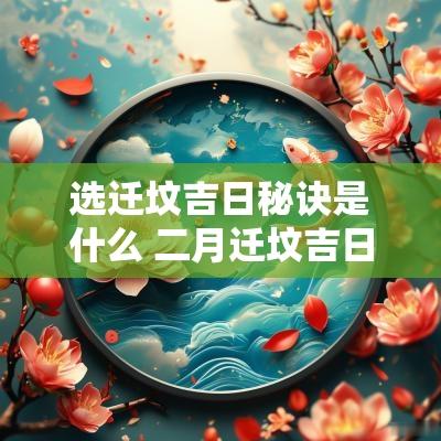 选迁坟吉日秘诀是什么 二月迁坟吉日查询表格