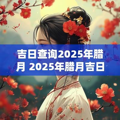 吉日查询2025年腊月 2025年腊月吉日吉时