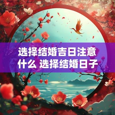 选择结婚吉日注意什么 选择结婚日子应注意些什么