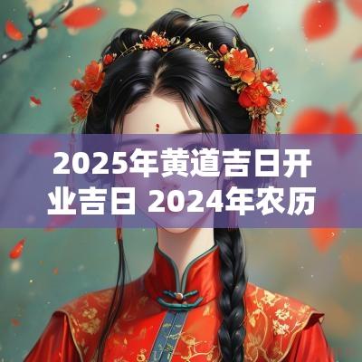 2025年黄道吉日开业吉日 2025年农历开业黄道吉日一览表