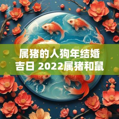 属猪的人狗年结婚吉日 2025属猪和鼠结婚吉日