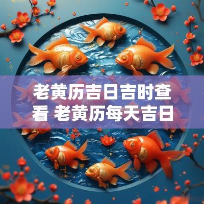 老黄历吉日吉时查看 老黄历每天吉日吉时查询