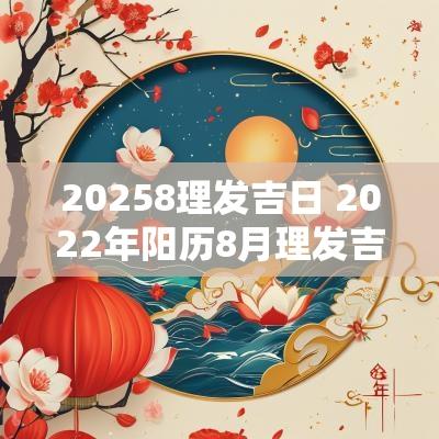20258理发吉日 2025年阳历8月理发吉日