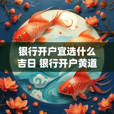 银行开户宜选什么吉日 银行开户黄道吉日2025年
