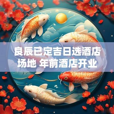 良辰已定吉日选酒店场地 年前酒店开业吉日推荐