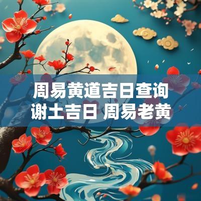 周易黄道吉日查询谢土吉日 周易老黄历择吉日