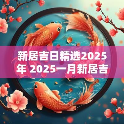 新居吉日精选2025年 2025一月新居吉日一览表